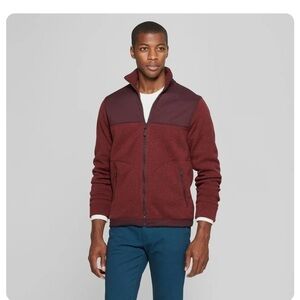 Men's Standard Fit Zip-Up Fleece Jacket - Goodfellow & Co Berry
Cobbler